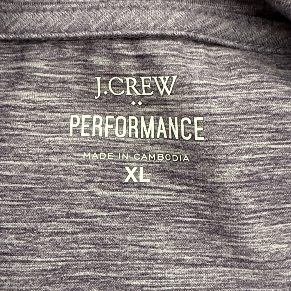 J. Crew Performance Short Sleeve Men's XL Polo Purple/White‎